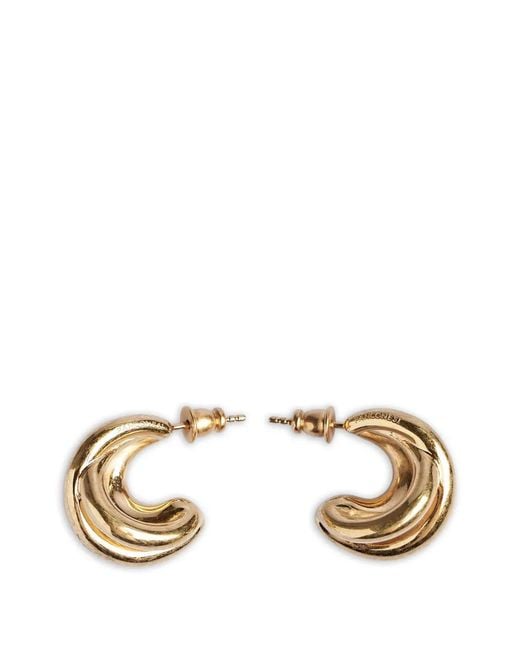 Panconesi Metallic Twisted Hoop Earrings