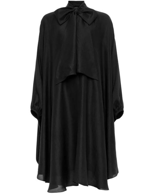 Azeeza Black Emlyn Silk Dress
