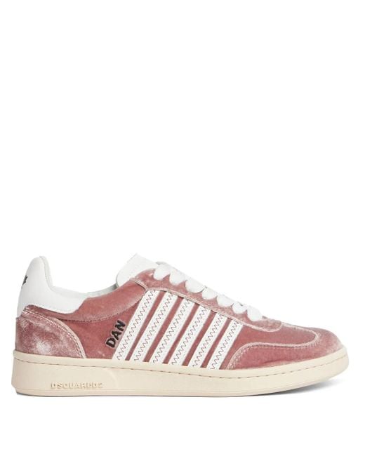Zapatillas bajas con cordones DSquared² de color Pink