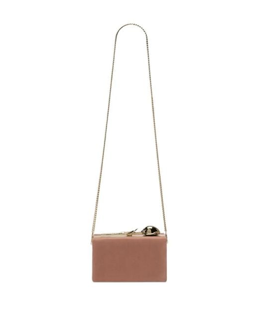 Erdem Brown Bloom Minaudière Clutch Bag