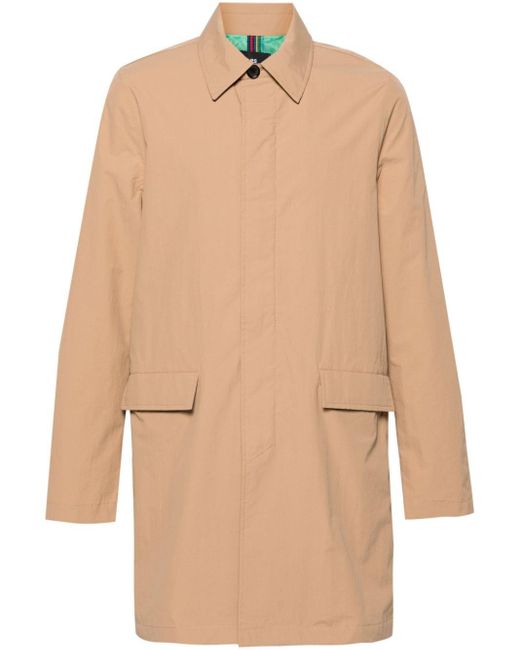 PS by Paul Smith Natural Tan Mac Zip-up Raincoat for men