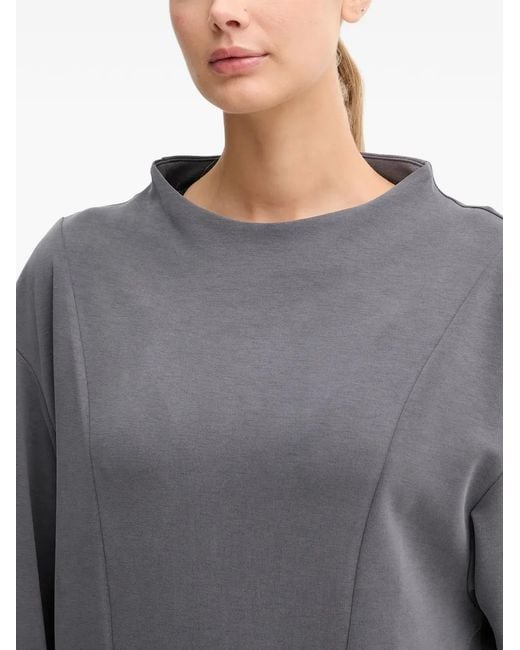 EA7 Gray Survêtement À Détails De Coutures