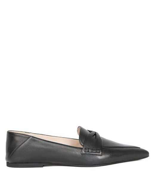 Mocassins En Cuir À Bout Pointu N°21 en coloris Gray