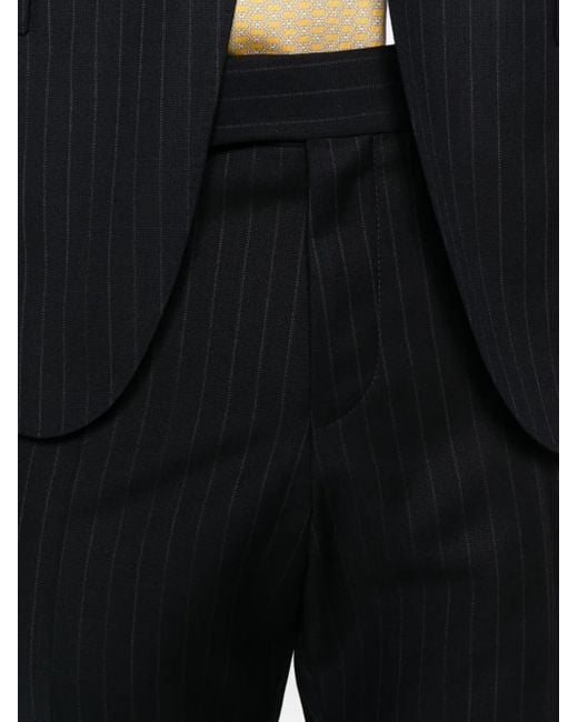 Boss Blue Pinstripe Wool Suit for men