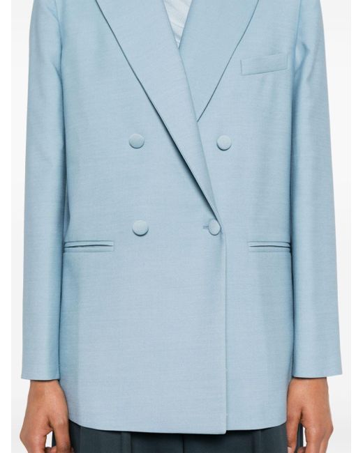 FEDERICA TOSI Blue Double-breasted Blazer