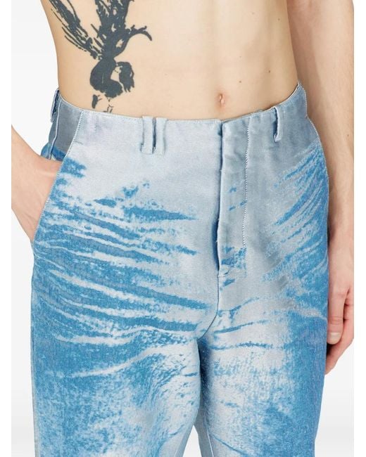 DIESEL D-Askar Whisker-Pattern Slim Jeans in Blue for Men | Lyst UK