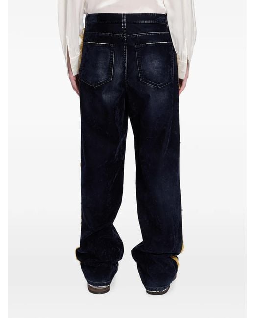 Ann Demeulemeester Blue Wide-Leg Jeans for men