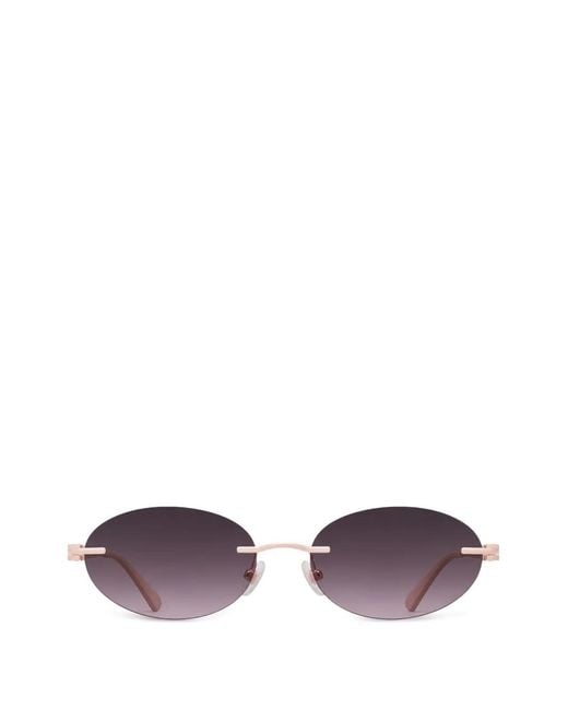 Furla Purple Lunettes De Soleil À Monture Ovale