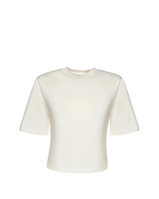Nineminutes White Cotton Jersey T-Shirt