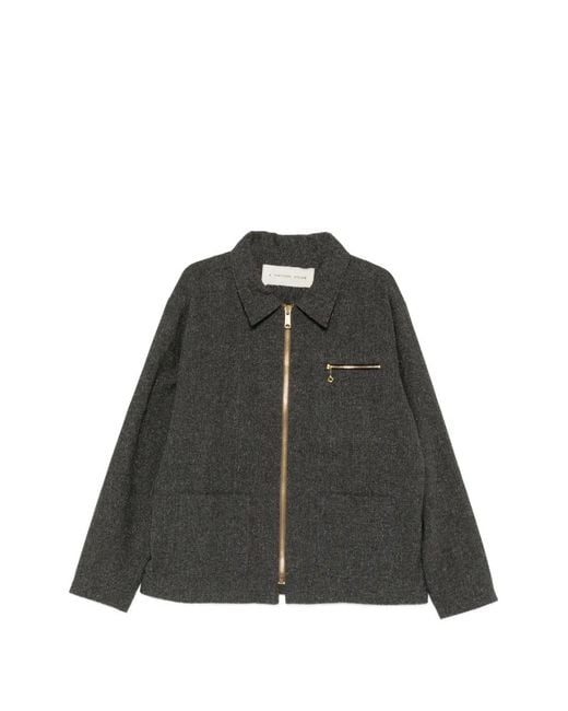 A Tentative Atelier Black Zip-Up Jacket for men