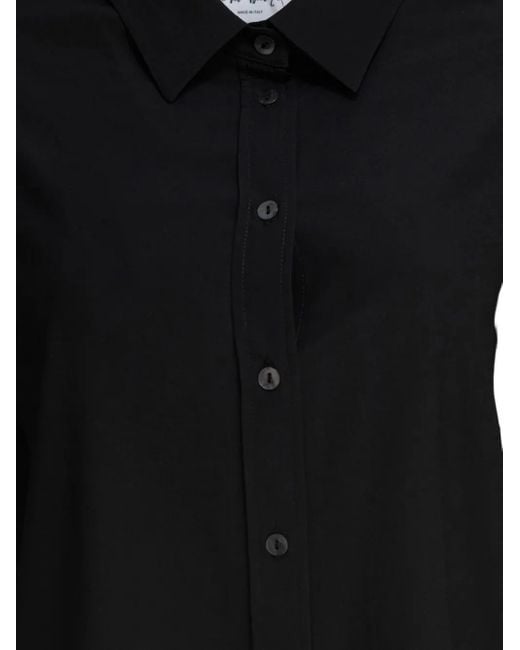 SLEEP NO MORE Black Hemd mit abgerundetem Saum