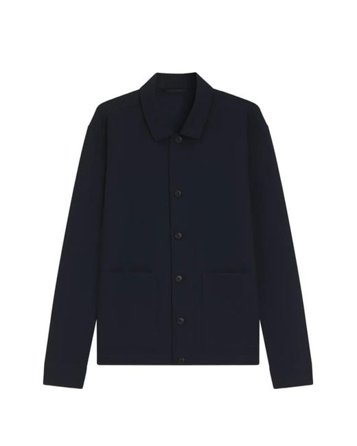 Boss Blue Relaxed-Fit Overshirt for men