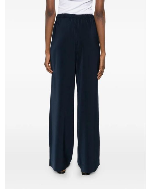 Hemisphere Blue Wide-Leg Trousers