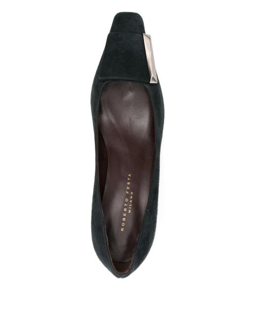 Roberto Festa Black 60Mm Mila Square-Toe Pumps