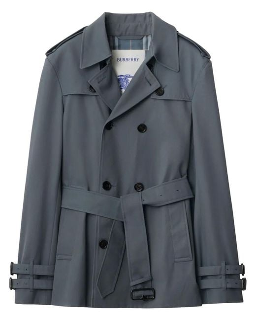 Burberry Black Short Trench Coat for men