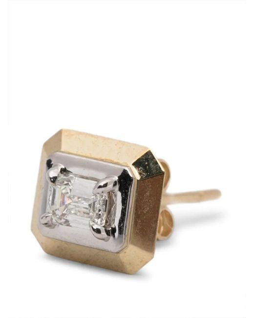 Rainbow K White Stud Diamond Earring