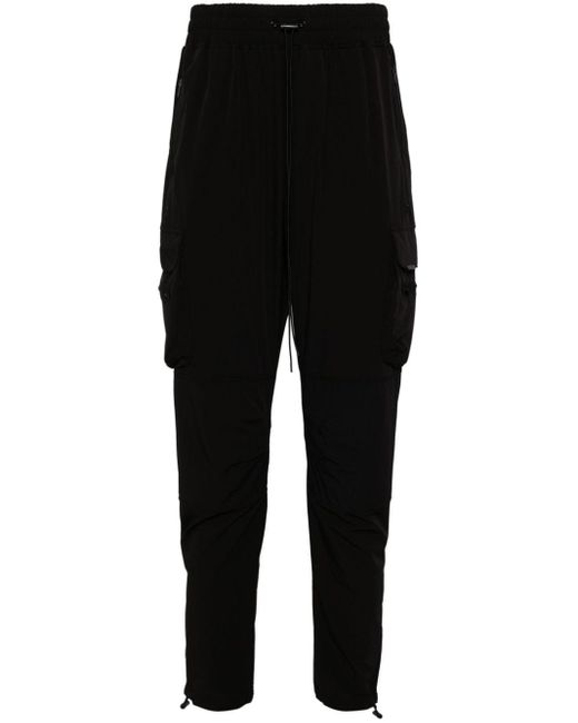 Represent Black 247 Tapered Cargo Trousers for men