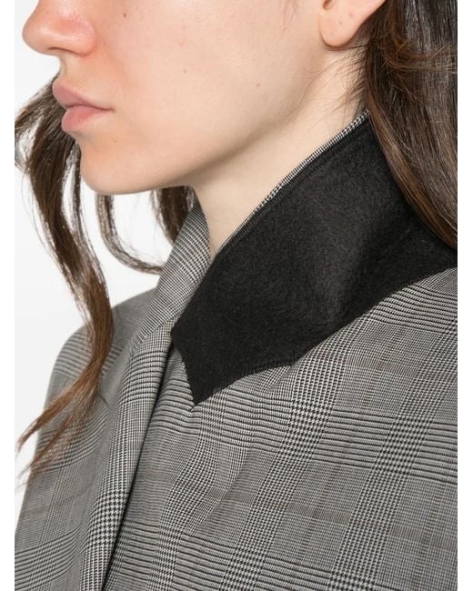 Sportmax Gray Prince Of Wales Check Sleeveless Waistcoat