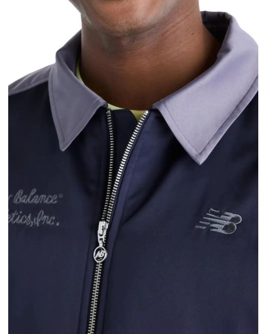New Balance Blue Sport Legacy Stadium Jacket for men