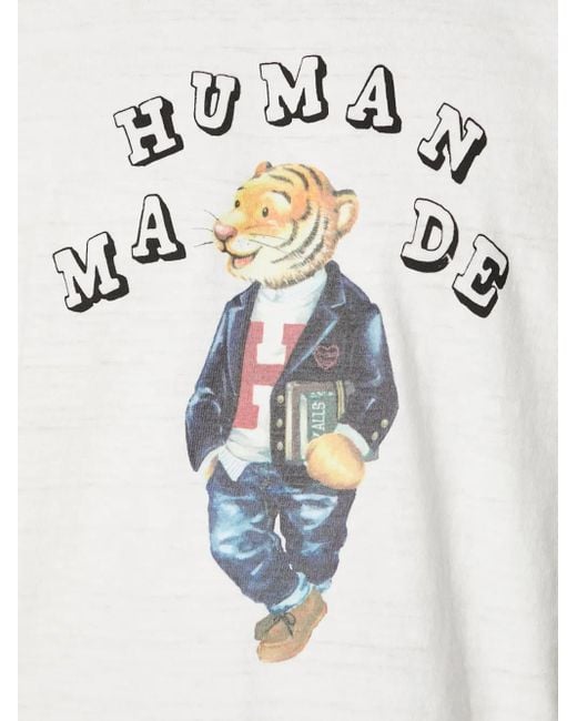 メンズ Human Made プリント Tシャツ White