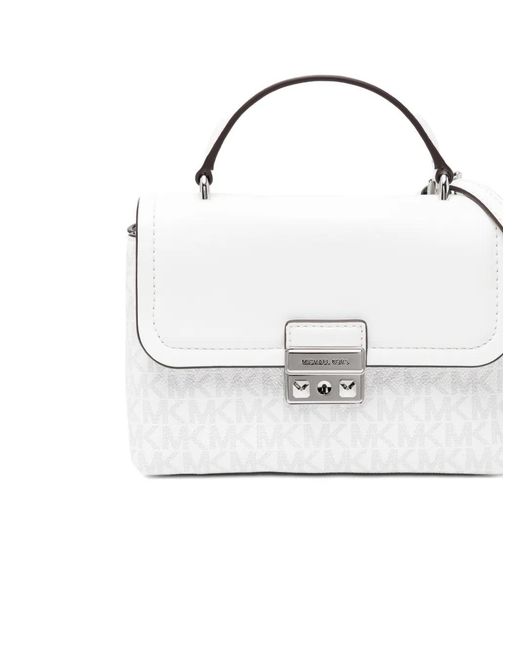 Michael Kors White Tribeca Crossbody Bag