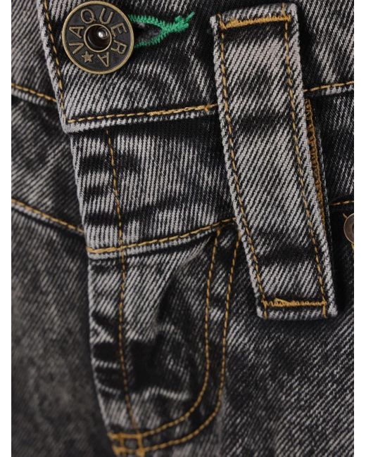 VAQUERA Gray Washed Wide-Leg Jeans