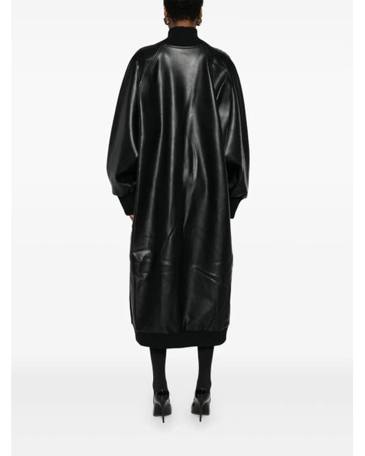 Norma Kamali Black Zip-Up Oversized Jacket