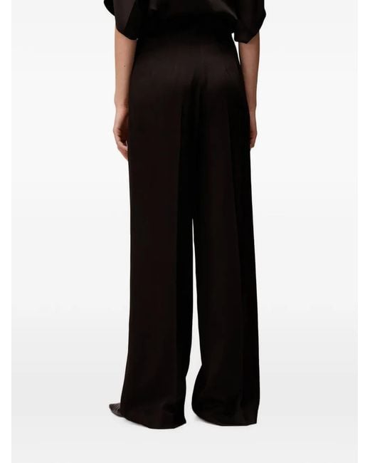 RETORI Black High-Waisted Wide-Leg Trousers