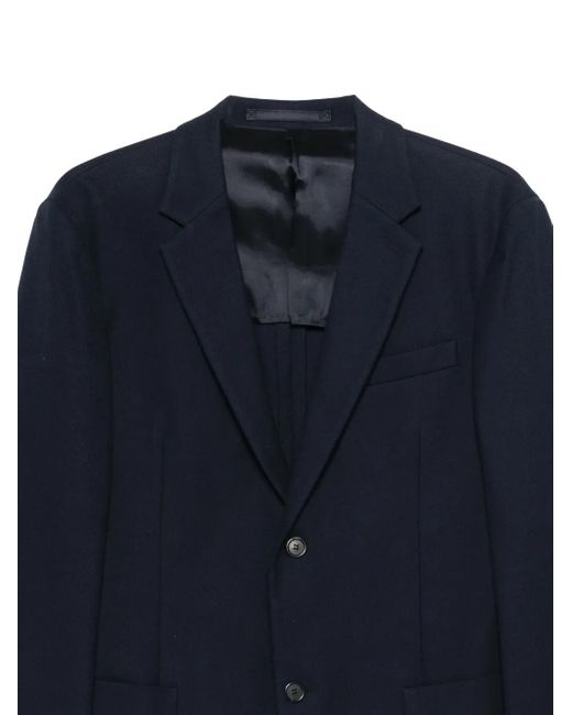 Prada Blue Single-Breasted Blazer for men