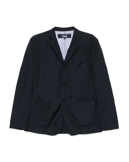 メンズ Comme des Garçons Single-breasted Blazer Blue