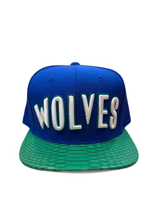 Just Don Blue X Mitchell & Ness Minnesota Timberwolves Python Snapback Hat for men