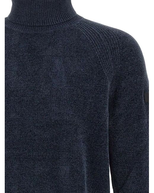 Rrd Pullover mit geripptem Kragen in Blue für Herren