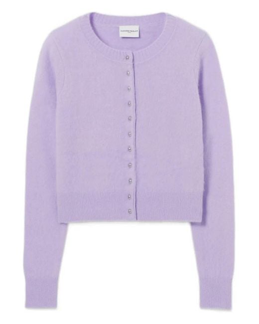 Claudie Pierlot ボタン カーディガン Purple