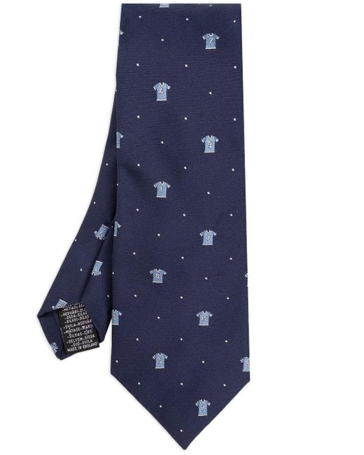 Cravate en soie à motif jacquard Paul Smith pour homme en coloris Blue