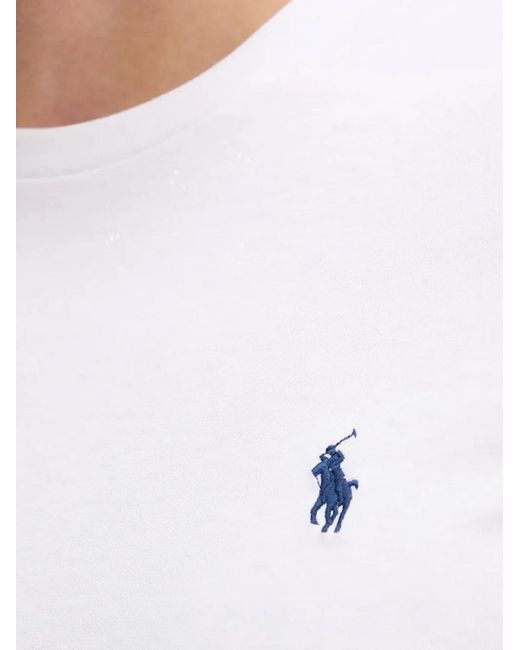 Polo Ralph Lauren White Short-Sleeve Logo T-Shirt for men