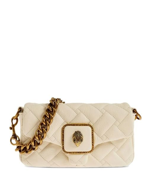 Kurt Geiger Natural Quilted Leather Shoulder Bag