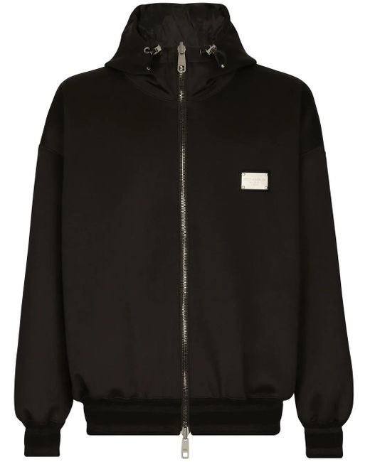 Dolce & Gabbana Black Reversible Jacket With Branded Tag for men
