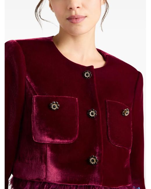 Cinq À Sept Red Evelina Jacket