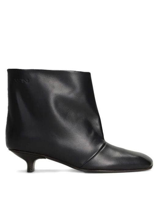 Vicini Women's Black Square-Toe Boots