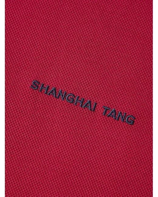 Shanghai Tang Red Horse-Motif Polo Shirt for men