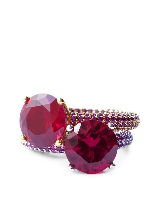 Izabel Display Pink Mega Circle Pavé Ring