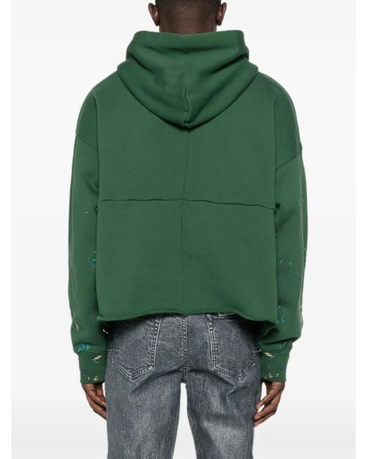 メンズ Purple Brand ペイントスプラッター パーカー Green
