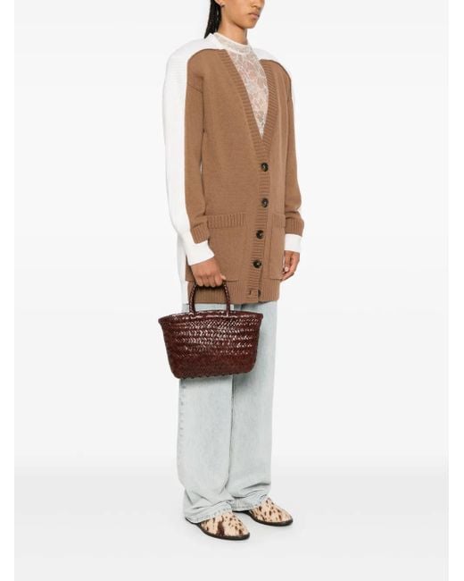 Dragon Diffusion Brown Mini Flat Gora Tote Bag