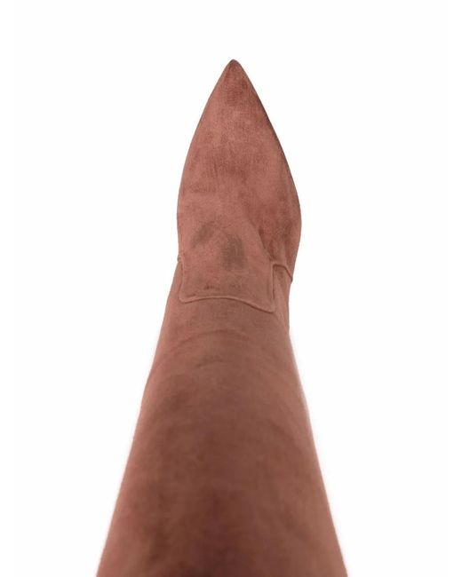 Scarosso Brown X Brian Atwood Carra Suede Boots