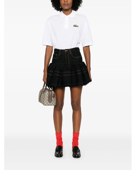 Lacoste White Organic Cotton Pique Polo Shirt