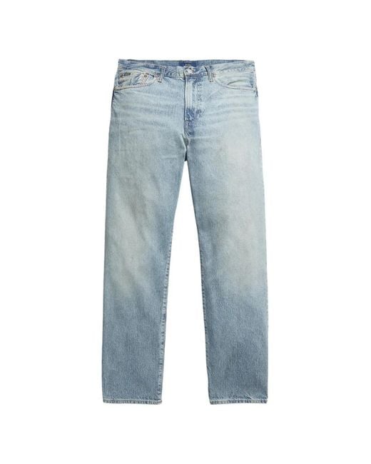 Polo Ralph Lauren Blue Faded Denim Jeans for men
