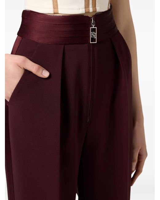 Elisabetta Franchi High-Waisted Tailored Trousers
