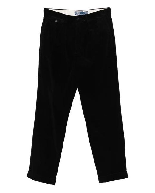 Polo Ralph Lauren Black The Whitman Corduroy Trousers for men