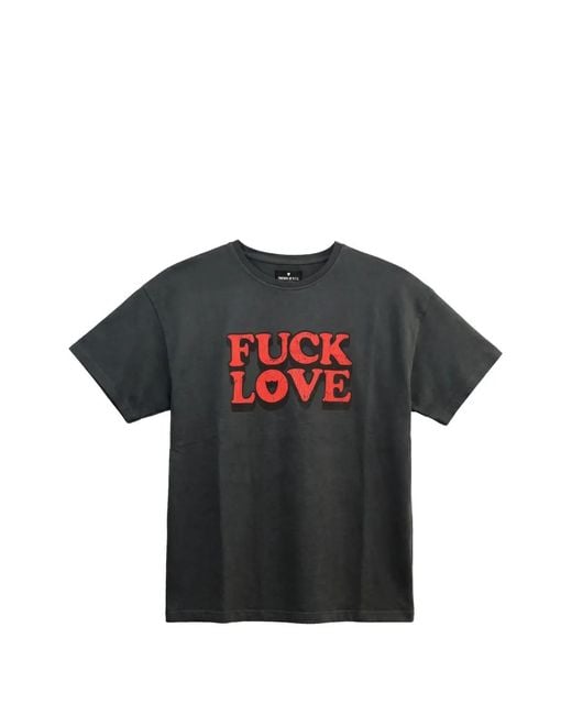HTC Black F Love Graphic-Print T-Shirt
