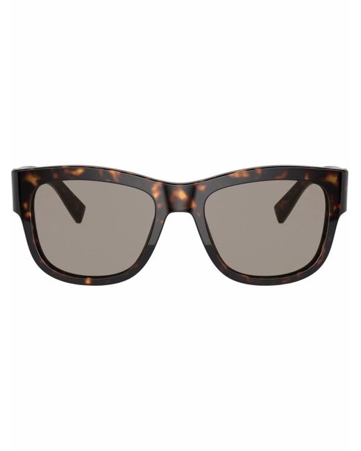 Dolce & Gabbana Brown Square Frame Tortoiseshell Sunglasses for men